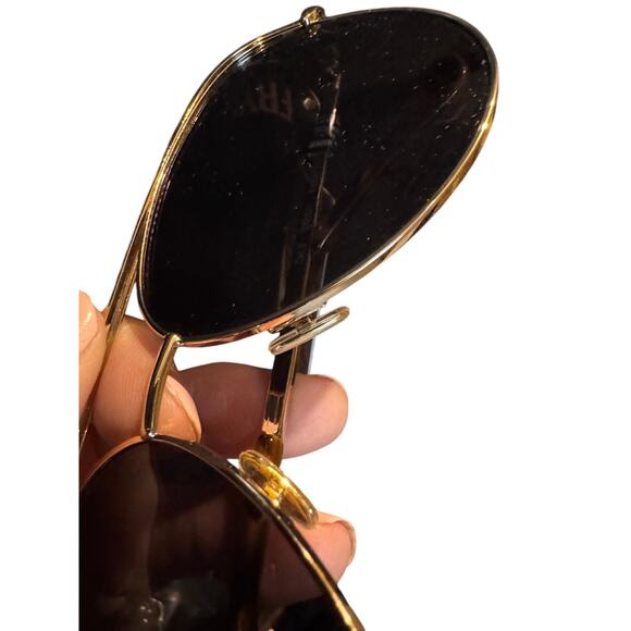 FRYE aviator sunglasses, Gold Frame an Tortoise, with bag, FRY-FA-017 NEW - Picture 10 of 11